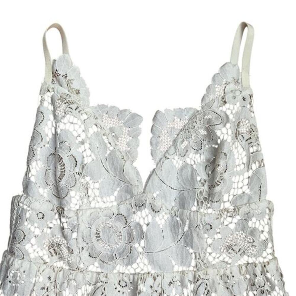 For Love and Lemons white lace mini dress small - Picture 3 of 7